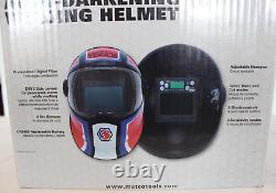 Matco Tools Auto-Darkening Welding Helmet RED/WHITE/BLUE WH900V
