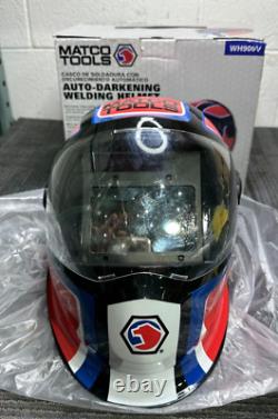 Matco Tools Auto-Darkening Welding Helmet RED/WHITE/BLUE WH900v