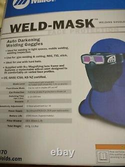 Miller 267370 Weld-Mask Auto-Darkening Welding Googles Silver