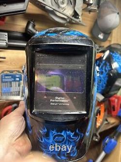 Miller Blue Rage Digital Performance Auto Darkening Welding Helmet (289802) Used