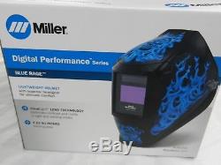 Miller Digital Performance Blue Rage Auto Darkening Welding Helmet (282001) NEW