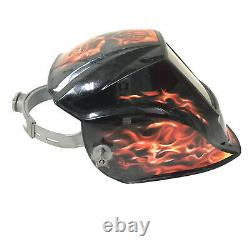 Miller Inferno Red Flames Digital Elite Auto Darkening Welding Helmet 2WY45
