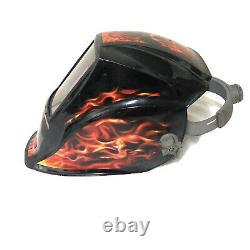 Miller Inferno Red Flames Digital Elite Auto Darkening Welding Helmet 2WY45