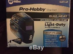 Miller Pro Hobby Series Blue Heat Auto Darkening Welding Helmet 250366
