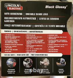 NEW! Lincoln Electric K3419-1 Black Glossy 7-13 Variable Shade Welding Helmet