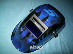 NEW Snap-on YA4610 Blue Skulls Auto-Darkening Welding Helmet Ext Shade Control