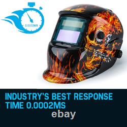 NNEMB Burning Skull Solar Auto Darkening Welding Helmet Mask MIG/ARC/TIG Welder
