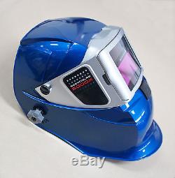 New HQ SERVORE BLUE Auto Lift Flip Auto Darkening Welding Helmet Shade #9-13