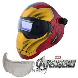 New Save Phace EFP-I Series Welding Helmet Marvel Iron Man 180 4/9-13 ADF Lens