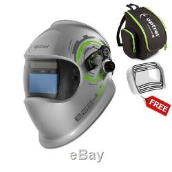 Optrel e684 Series Silver Welding Helmet withFREE Lens and Backpack (1006.500)