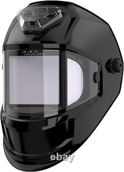 Panoramic View Auto Darkening Welding Helmet, Large Viewing True Color 6 Arc Sen