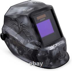 Premium Auto Darkening Welding Helmet 3/10 Shade Range, 1/1/1/1 Optical Clarity