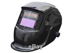 Pro Solar Welding Helmet Welder Mask Auto-Darkening Arc Tig Mig Grinding Black