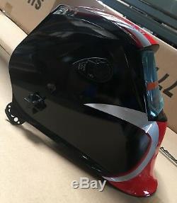 RedBLK700 Auto Darkening Welding/Grinding Helmet Mask Hood with 4 optical sensors