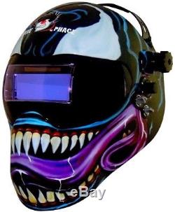 SAVE PHACE Gen Welding Helmet Marvel Venom Auto-Darkening with 180 Degree Lens
