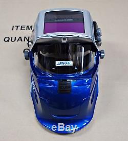 SERVORE 5000X-SLIDE BLUE Auto Lift Auto Darkening Welding Helmet Shade 9 to13
