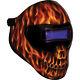 Save Phace 3012497 Auto Darkening Welding Helmet Fire Skull 180 Deg Hood