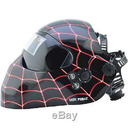 Save Phace Auto-Darkening Welding Helmet withGrind Mode-Black Spiderman Graphics