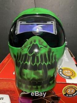 Snap-On EFPGREENSKL Gen IV Auto Darkening Welding Helmet Green Skull