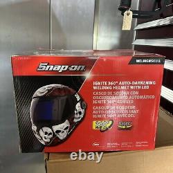 Snap-On Ignite 360 Auto-Darkening Skull Welding Helmet With LED