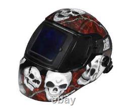 Snap On Skull Auto-Darkening Welding Helmet with Light WELDIGNSKULL