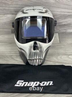 Snap-on Adjustable Auto-Darkening Welding Helmet White Skull EFP2MOR (A1D016980)