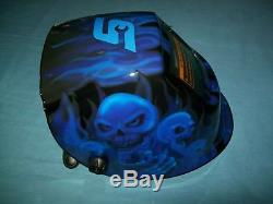 Snap-on YA4610 Blue Skulls Auto-Darkening Welding Helmet External Shade Control