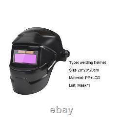 Solar Powered Welding Helmet Auto Darkening LCD Clear Welding Helmet