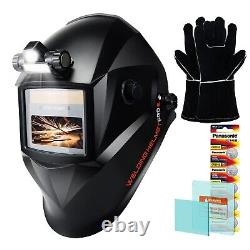 TRQWH Auto Darkening Welding Helmet Light True Color & Welding Backpack