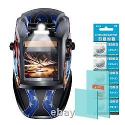 TRQWH Auto Darkening Welding Helmet True Color 4 Arc Sensor & Welding Backpack