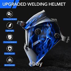 TRQWH Auto Darkening Welding Helmet True Color Light & Welding Backpack