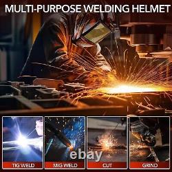 TRQWH Auto Darkening Welding Helmet True Color Light & Welding Backpack