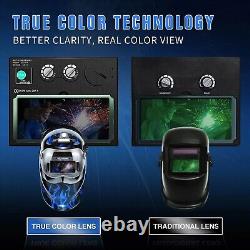 TRQWH Auto Darkening Welding Hood True Color Solar & Welding Backpack