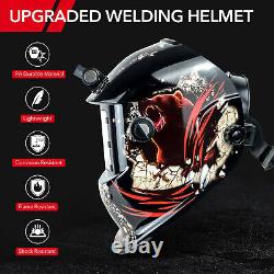 TRQWH Solar Powered Auto Darkening Welding Helmet & Welding Backpack