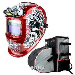 TRQWH Solar-Powered True Color Auto-Darkening Welding Helmet & Welding Backpack