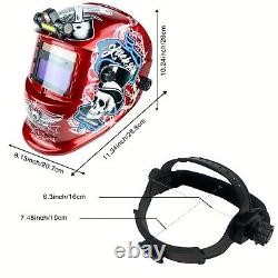 TRQWH Solar-Powered True Color Auto-Darkening Welding Helmet & Welding Backpack