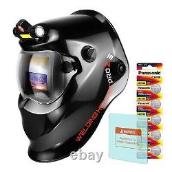 TRQWH Solar Powered Welding Helmet Auto Darkening & Welding Backpack