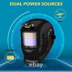 TRQWH Solar True Color Auto Darkening Welding Helmet & Welding Backpack