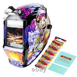 TRQWH Solar Welding Helmet Auto Darkening True Color Light & Welding Backpack