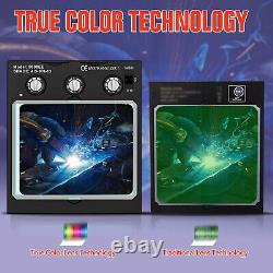 TRQWH Solar Welding Helmet Auto Darkening True Color Light & Welding Backpack