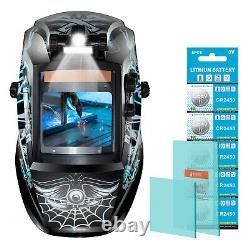 TRQWH Solar Welding Helmet Auto Darkening True Color & Welding Backpack