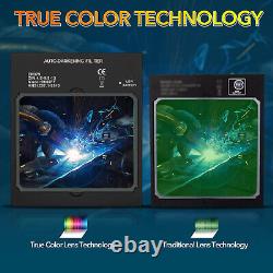 TRQWH Solar Welding Helmet Auto Darkening True Color & Welding Backpack