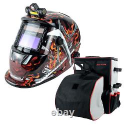 TRQWH True Color Auto Darkening Welding Helmet Light & Welding Backpack