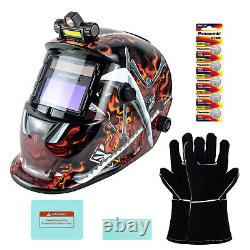 TRQWH True Color Auto Darkening Welding Helmet Light & Welding Backpack