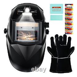 TRQWH True Color Auto Darkening Welding Helmet Light & Welding Backpack