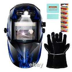 TRQWH True Color Auto Darkening Welding Helmet Light & Welding Backpack