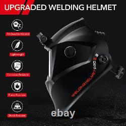 TRQWH True Color Auto Darkening Welding Helmet Light & Welding Backpack