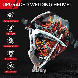 TRQWH True Color Auto Darkening Welding Helmet Light & Welding Backpack