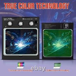 TRQWH True Color Solar Auto Darkening Welding Helmet Light & Welding Backpack