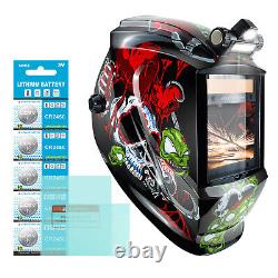 TRQWH True Color Welding Helmet Auto Darkening 4 Arc Sensor & Welding Backpack